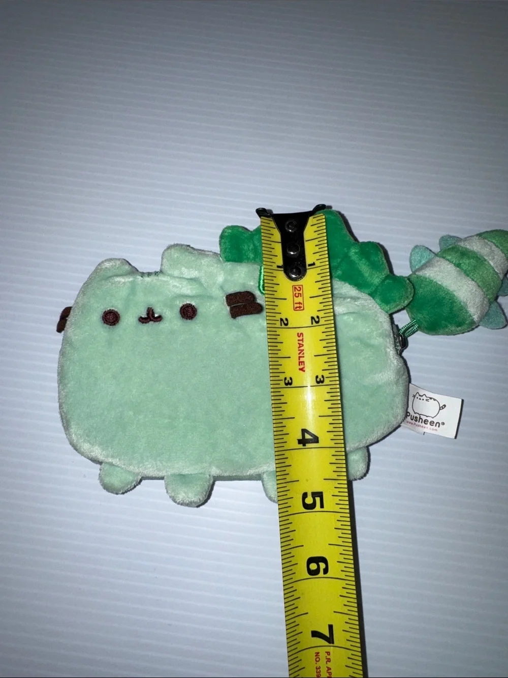 Pusheen Green Dino Plush Keychain and Coin Pouch Set